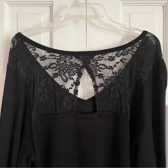 TORRID Black Lace Back Sweater - Picture 3 of 4